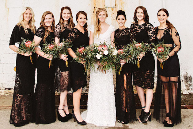 Bridesmaid In Black Dresses Online ...