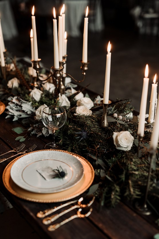Moody Winter Wedding Inspiration by Kelcy Leigh Photography 10