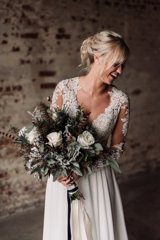 Moody Winter Wedding Inspiration by Kelcy Leigh Photography 25