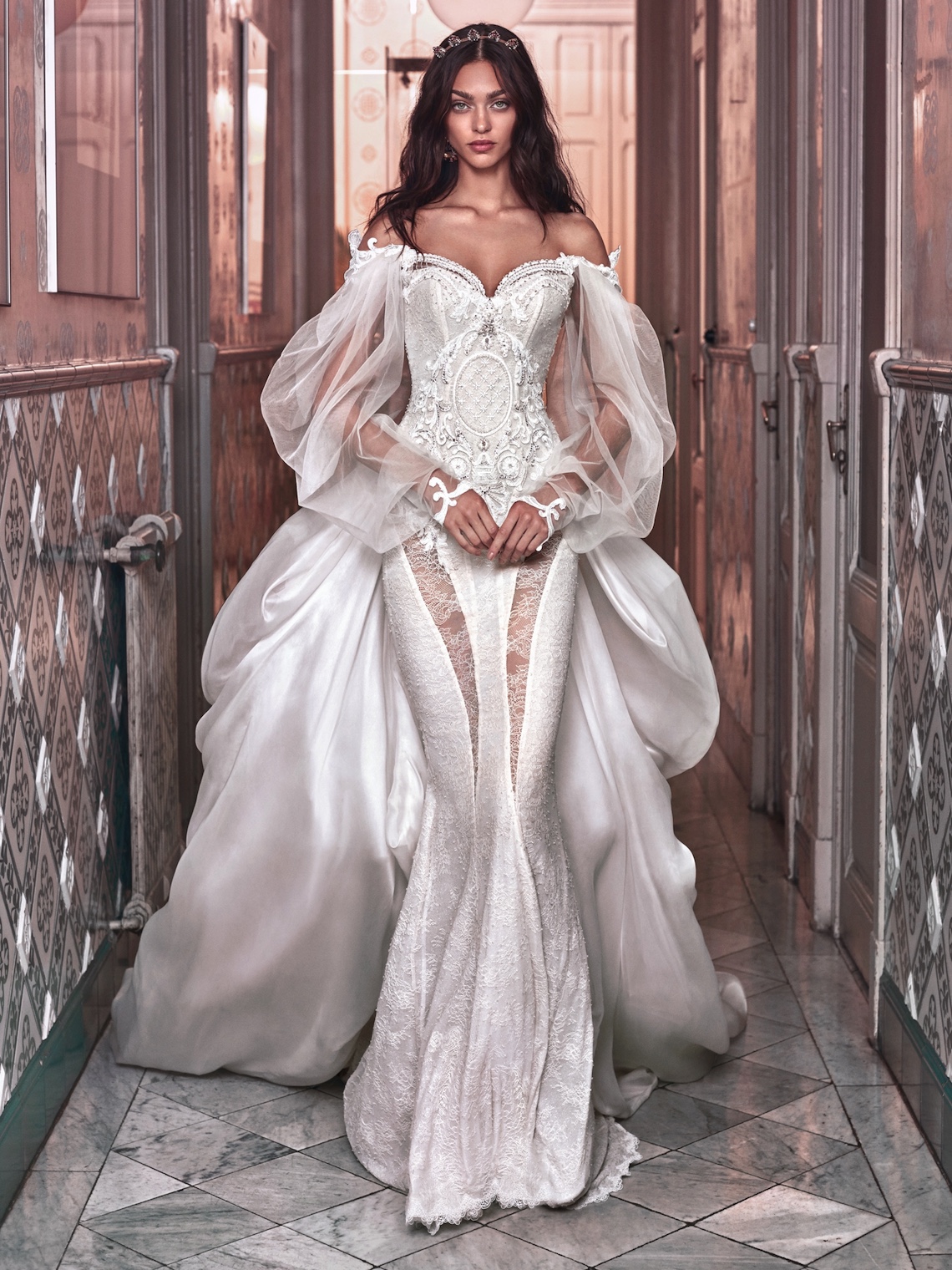 Thelma and Ossie train Galia Lahav Wedding Dress Collection 2018 28
