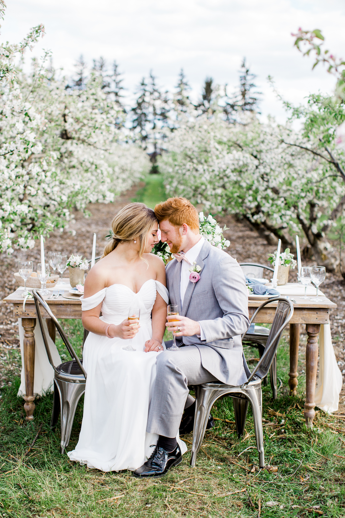 Bright and Colorful Apple Blossom Orchard Wedding Inspiration | Shanell Photography & Mitten Weddings and Events 19