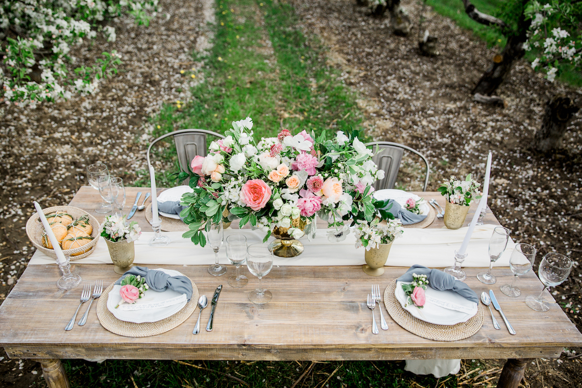 Bright and Colorful Apple Blossom Orchard Wedding Inspiration | Shanell Photography & Mitten Weddings and Events 70