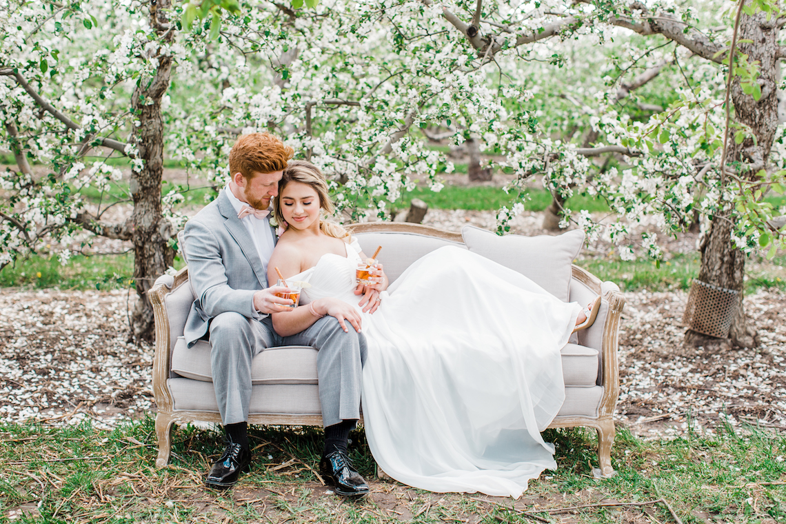 Bright and Colorful Apple Blossom Orchard Wedding Inspiration | Shanell Photography & Mitten Weddings and Events 71