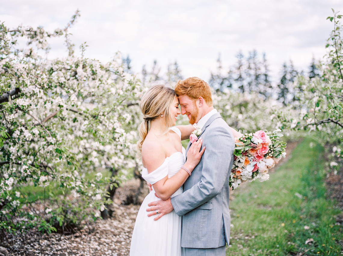 Bright and Colorful Apple Blossom Orchard Wedding Inspiration | Shanell Photography & Mitten Weddings and Events 76
