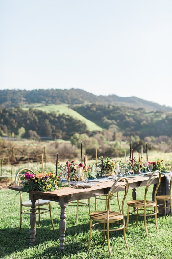 Romantic Gold, Grey and Berry Vineyard Wedding Inspiration | Jenny Quicksall & An Enlightened Event 49