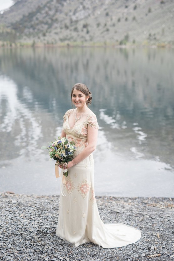 Snowy Mountain Wedding With A Pink & White Vintage Inspired Gown | Victoria Johansson 42