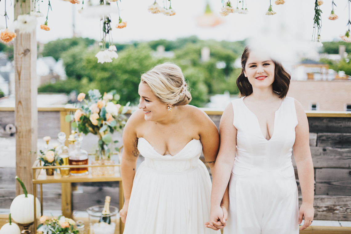 The Sweetest Autumnal Elopement Inspiration (On A Rooftop!) | Rachel Brown Kulp Photography 20