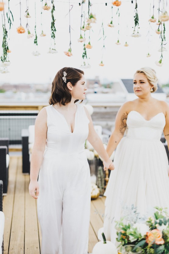 The Sweetest Autumnal Elopement Inspiration (On A Rooftop!) | Rachel Brown Kulp Photography 46