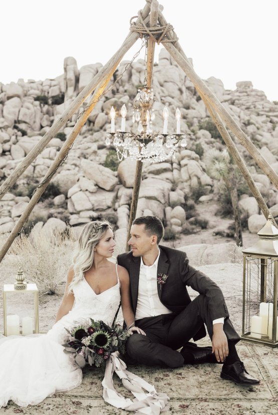 Boho Chic Elopement Inspiration with a Cool Teepee Altar | Maya Lora Photography 24