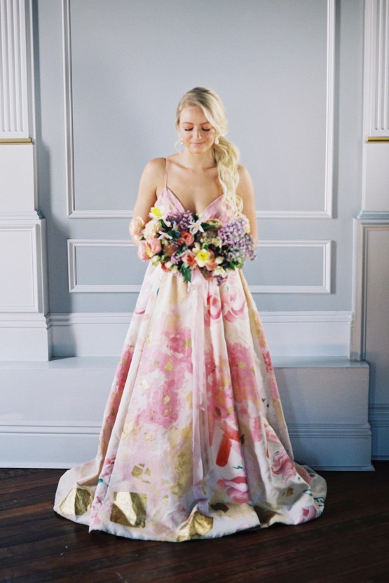 Bright & Colorful Wedding Inspiration With An Incredible Floral Dress | Rosencrown Photography 19