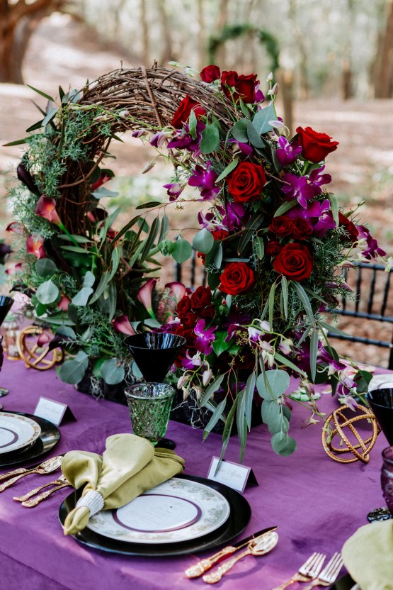 Woodsy Jewel-Toned Wedding Ideas (With A Circle Arch!) | Grind & Press Photography 24
