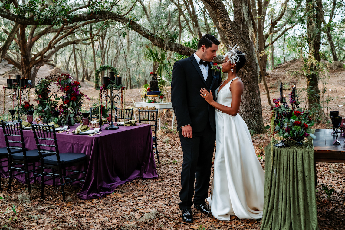 Woodsy Jewel-Toned Wedding Ideas (With A Circle Arch!) | Grind & Press Photography 6
