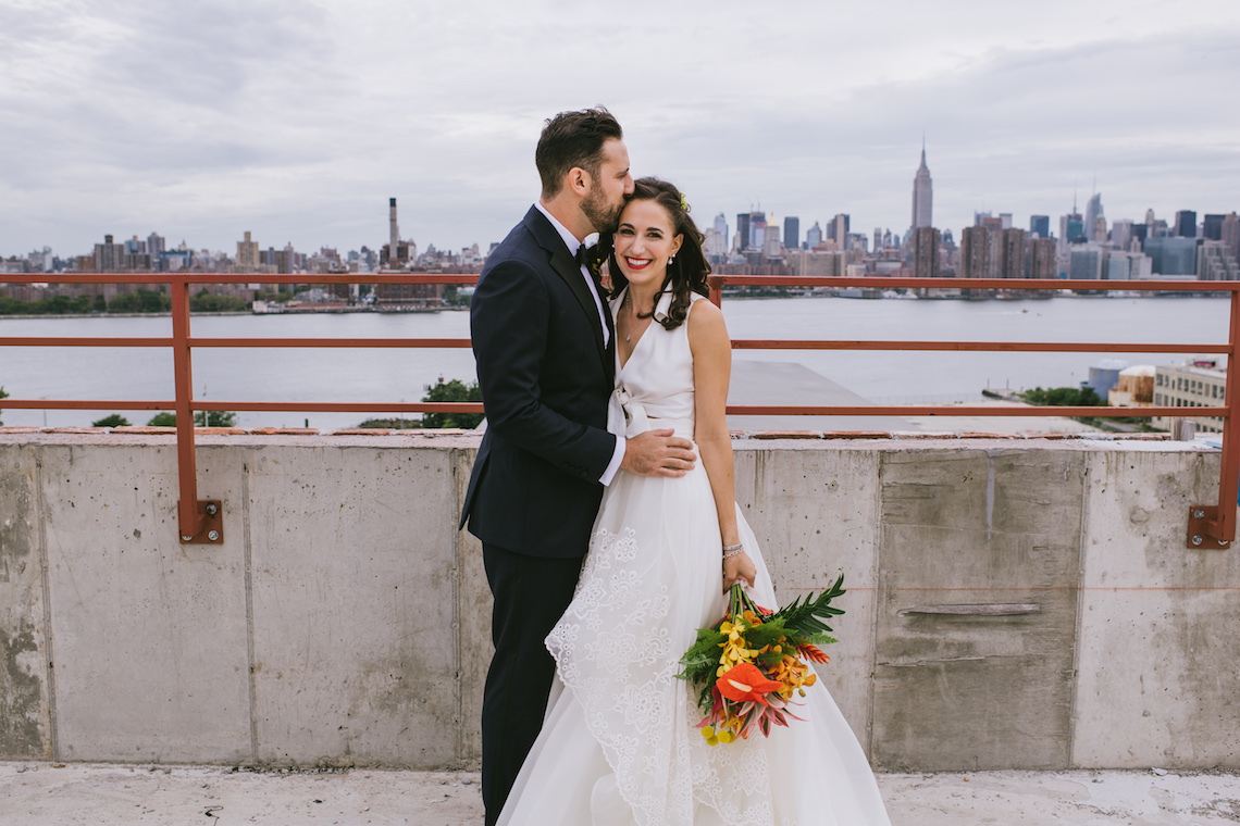 A Designer Bride’s Hip Brooklyn Wedding With Tropical Vibes | KM Photo 4