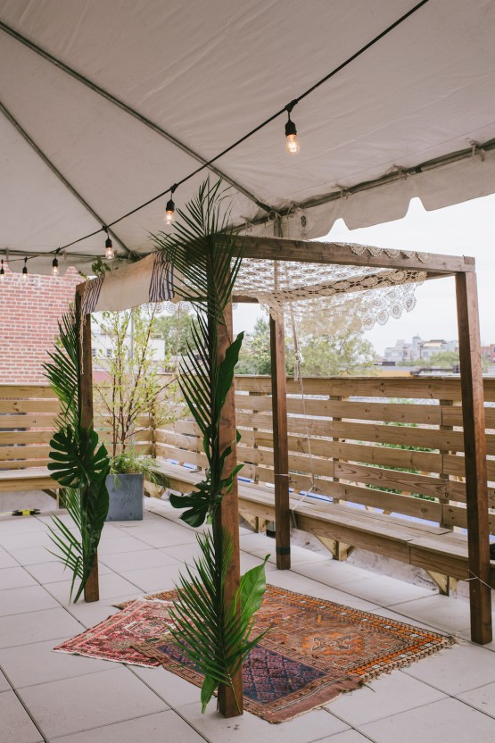 A Designer Bride’s Hip Brooklyn Wedding With Tropical Vibes | KM Photo 40