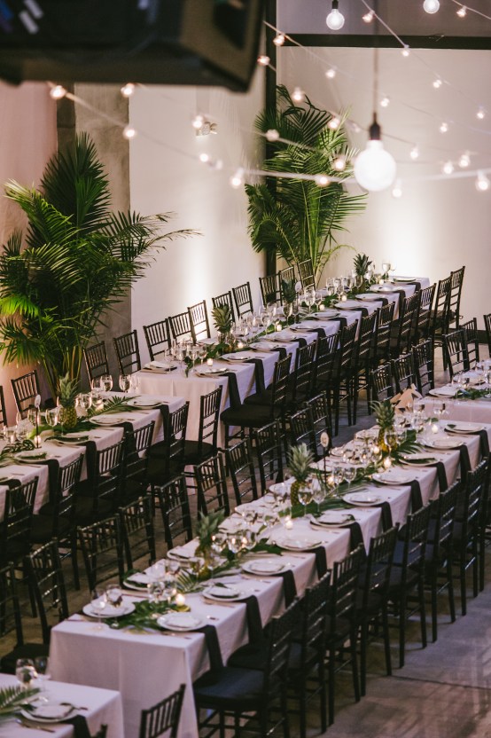 A Designer Bride’s Hip Brooklyn Wedding With Tropical Vibes | KM Photo 51