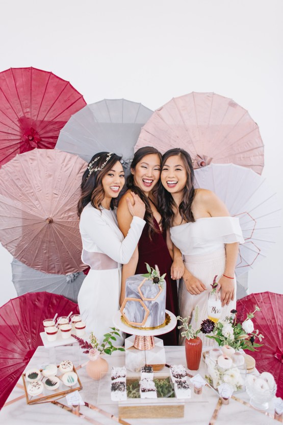 Modern Japanese Inspired Rooftop Wedding Inspiration (With Sushi & Uni, Yum!) | CCL Events | Christine Farah Photography 16