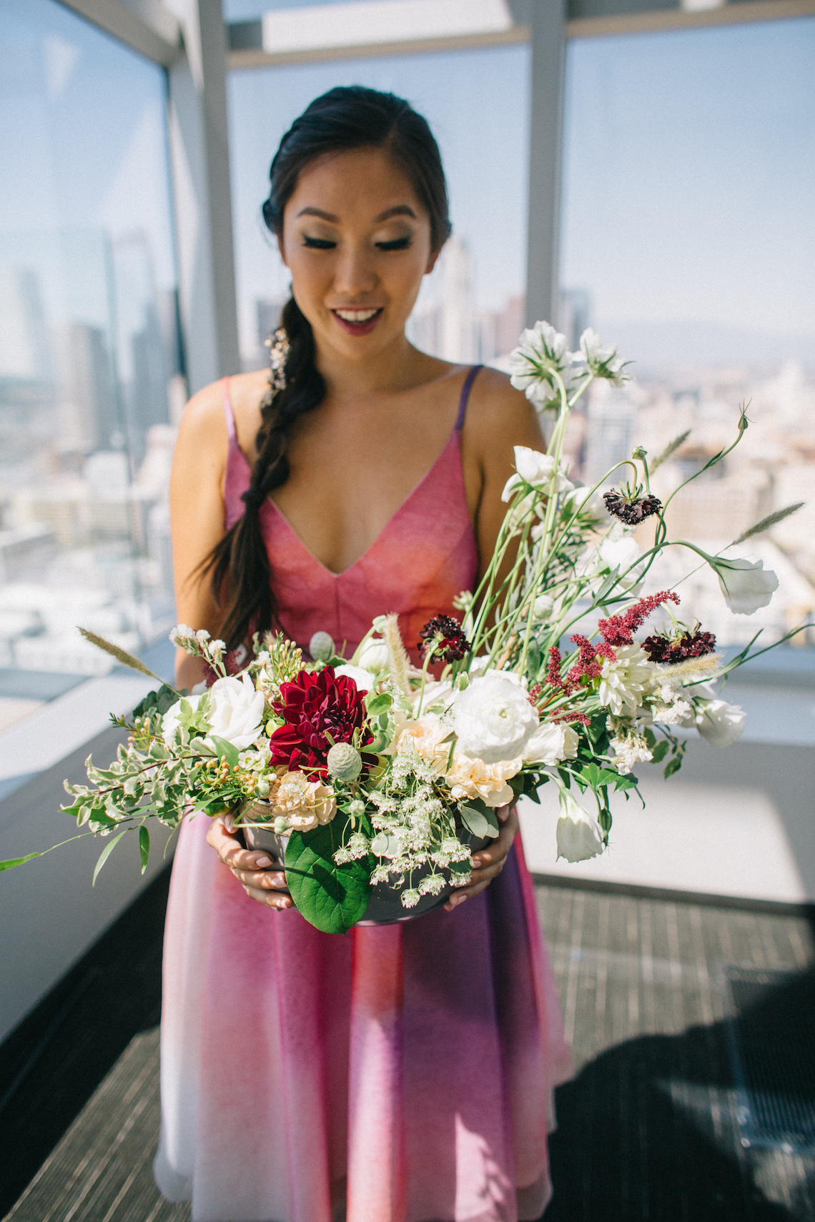 Modern Japanese Inspired Rooftop Wedding Inspiration (With Sushi & Uni, Yum!) | CCL Events | Christine Farah Photography 31