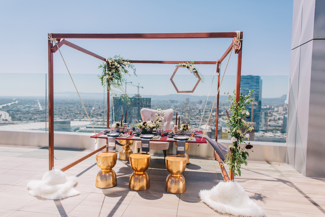 Modern Japanese Inspired Rooftop Wedding Inspiration (With Sushi & Uni, Yum!) | CCL Events | Christine Farah Photography 55