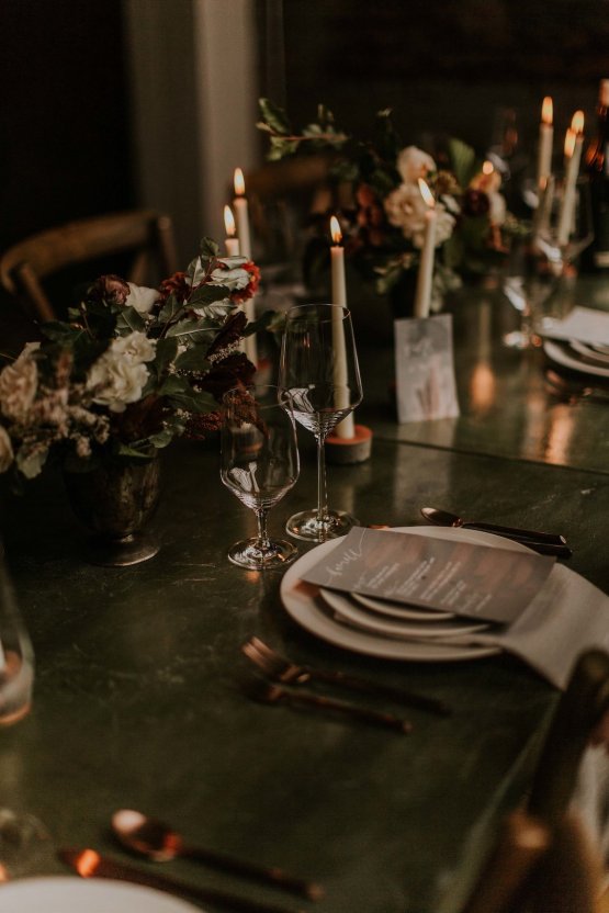 Industrial Cool Meats Winery Warmth; Candlelit Wedding Ideas | The Gifford Collective | Genesis Geiger 19