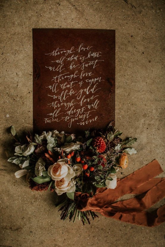 Industrial Cool Meats Winery Warmth; Candlelit Wedding Ideas | The Gifford Collective | Genesis Geiger 21