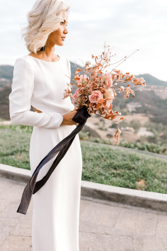 Fashion-forward Black & White Wedding Ideas From Malibu | Babsy Ly 18