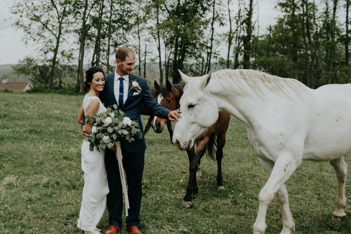 Laid-Back Barn Wedding (With Horses!)