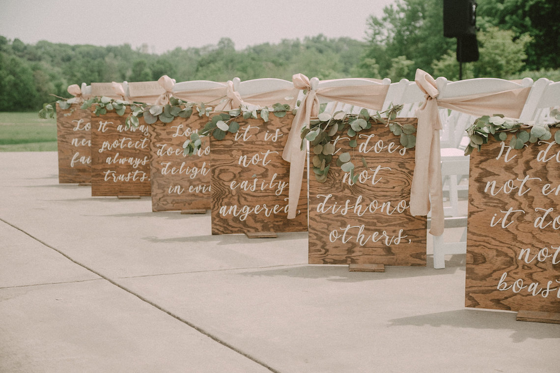 Pretty Pink Countryside Wedding (With Cute Aisle Signage) | Barkerture Photo 3