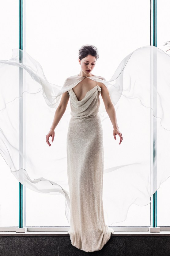 Sparkling Art Deco Wedding Inspiration From NYC | Mibellarosa | Jenny Fu Studio 13
