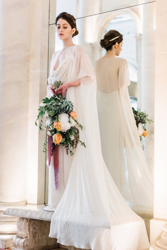 Sparkling Art Deco Wedding Inspiration From NYC | Mibellarosa | Jenny Fu Studio 16