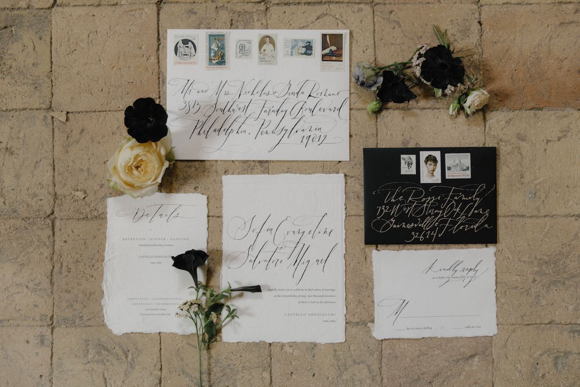 Ancient Rome Meets Mod Yellows & Sophisticated Black In This Timeless Wedding Inspiration | Cinzia Bruschini 1