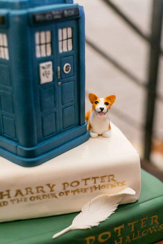 Literary Chic Loft Wedding (With A Harry Potter Cake!) | Brio Photography 38