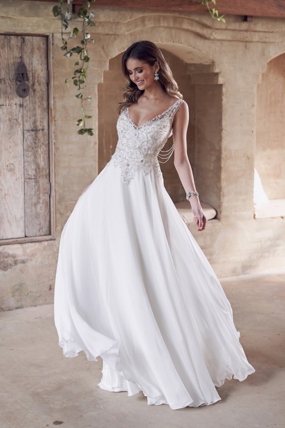 The Romantic & Sparkling Anna Campbell Wanderlust Wedding Dress Collection | Paige Dress (Summer Skirt)-1