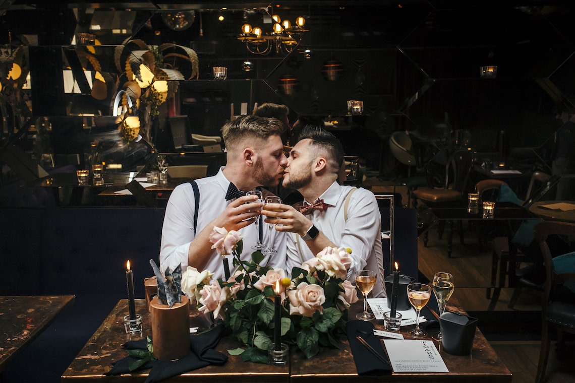 Industrial Copper Cocktail Bar Groom Inspiration | Joasis Photography | ByChenai 13