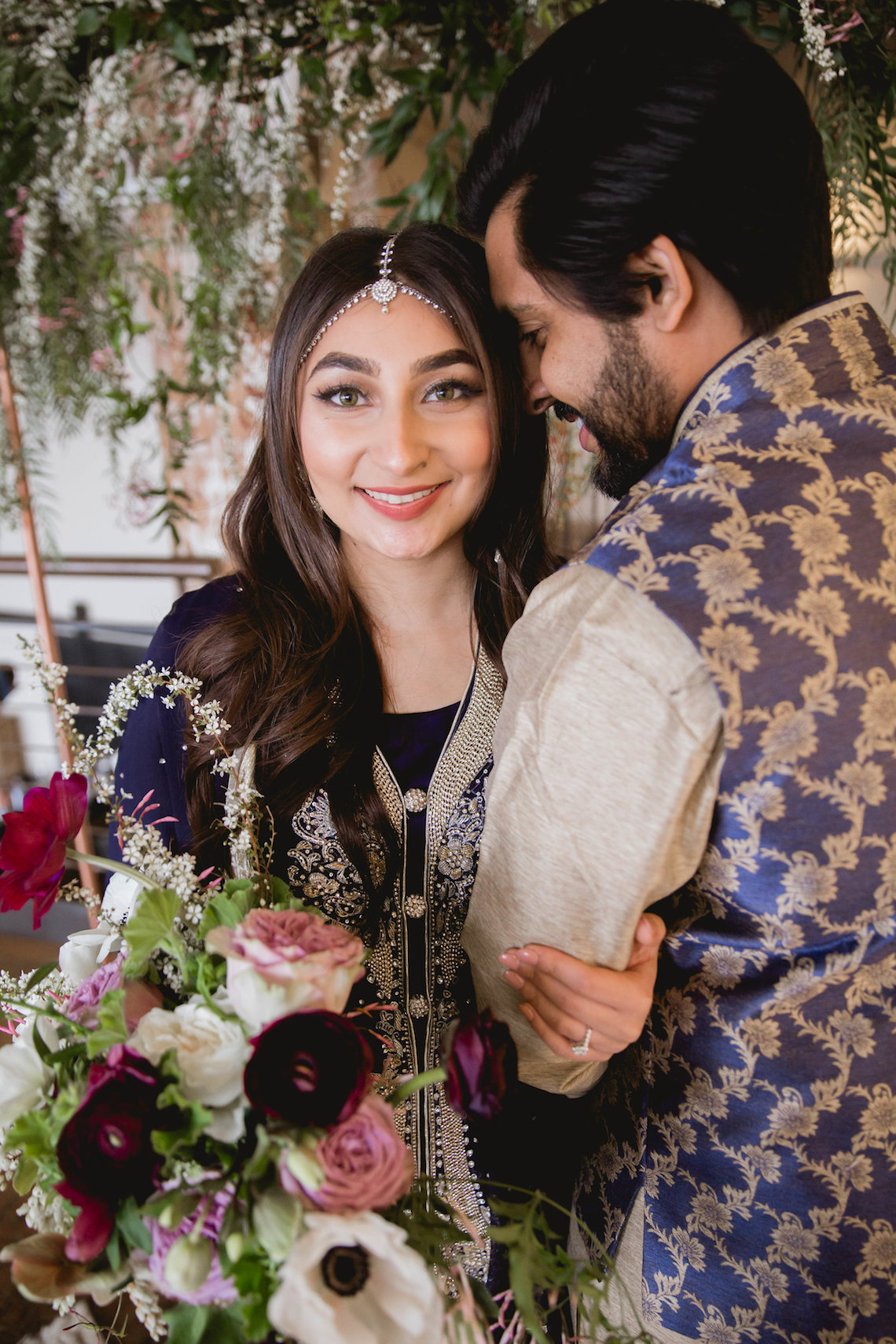 Multicultural Purple and Gold Bollywood Wedding Inspiration – Willow and Ivy Events – Zainab Rikabi 7