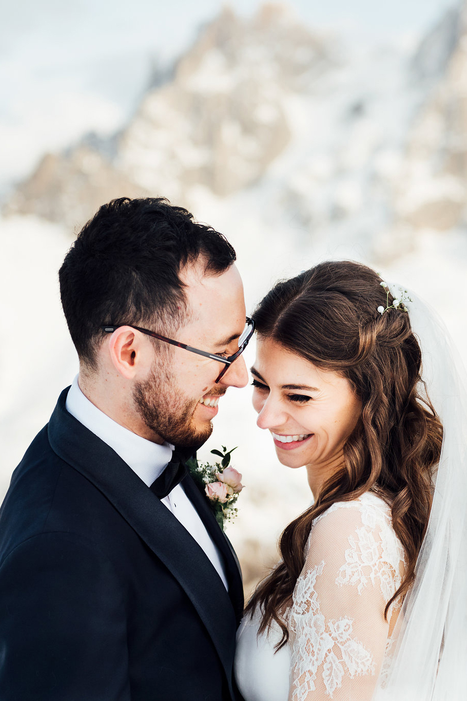 Charming Chamonix Winter Wedding With A Fur Coat – Katie Mitchell 21