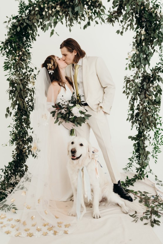 All-White Portland Photo Studio Wedding – Davis Hilton 47