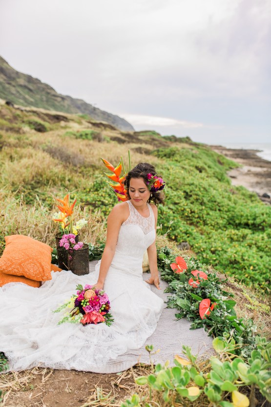 Colorful Hawaiian Boho Wedding Inspiration – Chelsea Stratso Photography 21