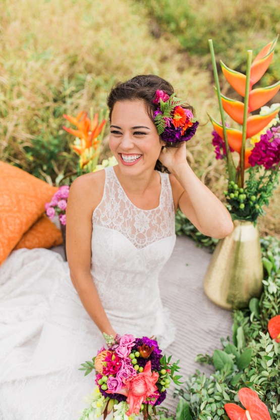 Colorful Hawaiian Boho Wedding Inspiration – Chelsea Stratso Photography 26