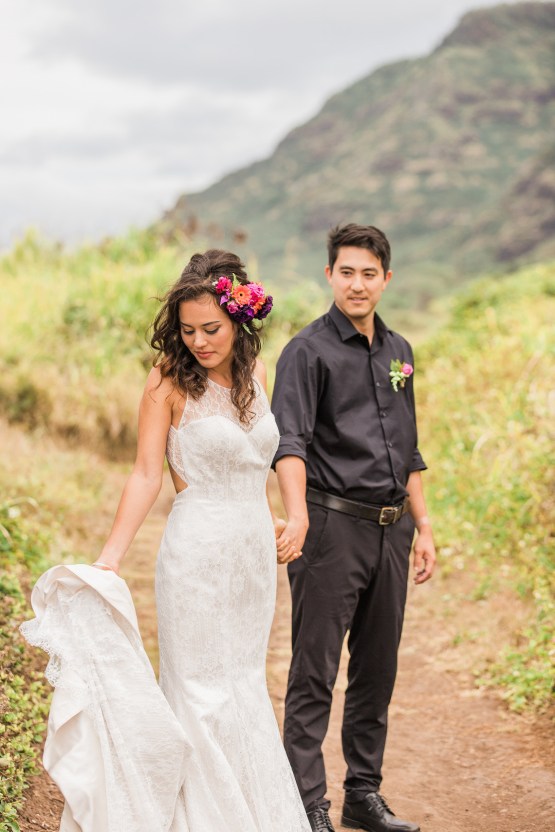 Colorful Hawaiian Boho Wedding Inspiration – Chelsea Stratso Photography 41