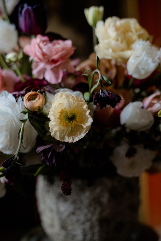 Dramatic Bridesmaid Inspiration With Fall Florals and A Black Jumpsuit – Georgina Harrison Photography 17
