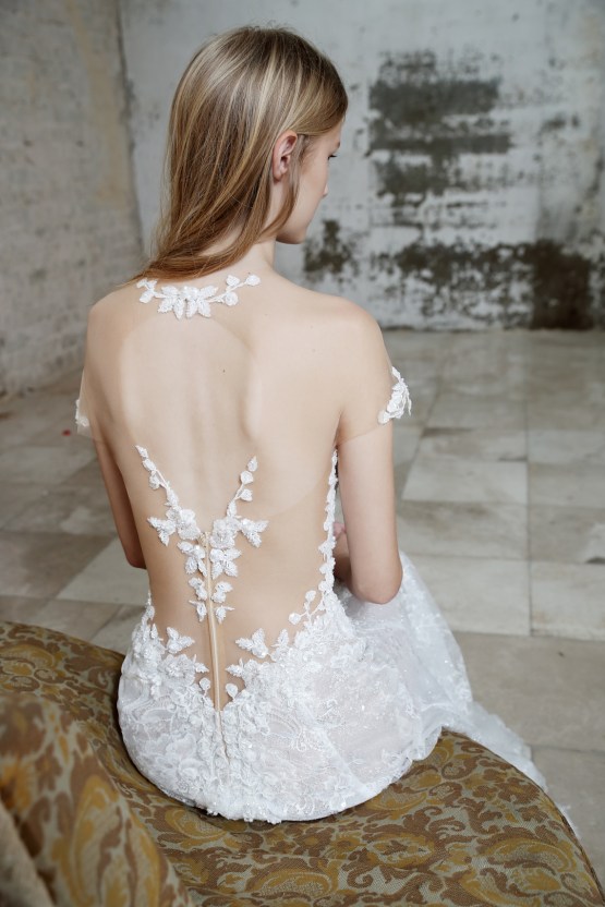 Galia Lahav Modern Fairytale-Inspired Wedding Dress Collection G-203 Closeup