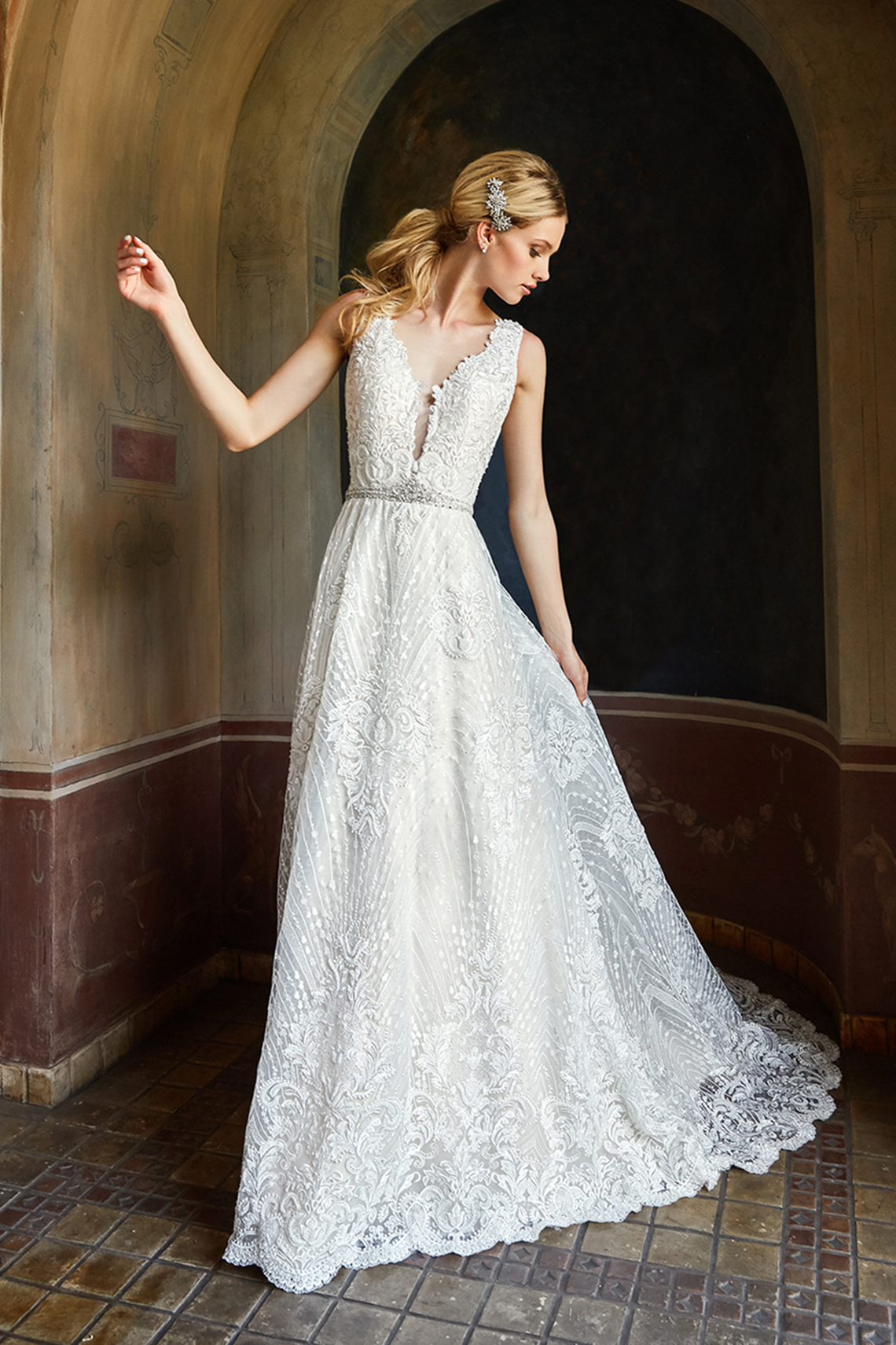 10 Stunning Wedding Dresses By Destination – Val Stefani Cyprus Dress 3