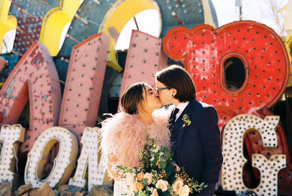 Hip and Colorful Las Vegas Neon Museum Wedding – Kristen Kay Photography 30