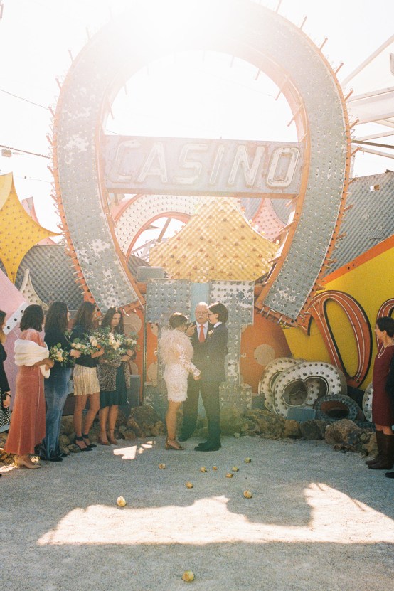 Hip and Colorful Las Vegas Neon Museum Wedding – Kristen Kay Photography 9