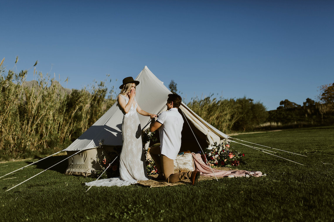 Bohemian Glamping Wedding and Proposal Inspiration – Lindie Wilton Photography 2