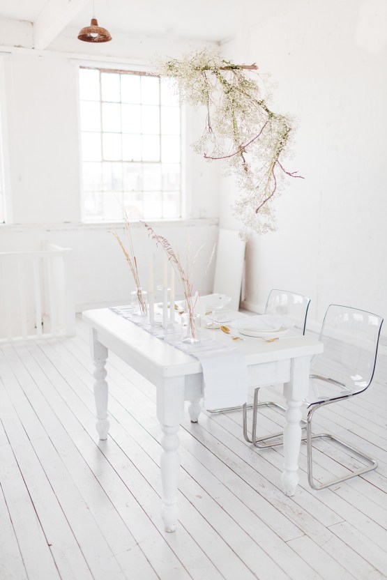Funky & Creative All White Wedding Inspiration – The Vintage House That Could 21