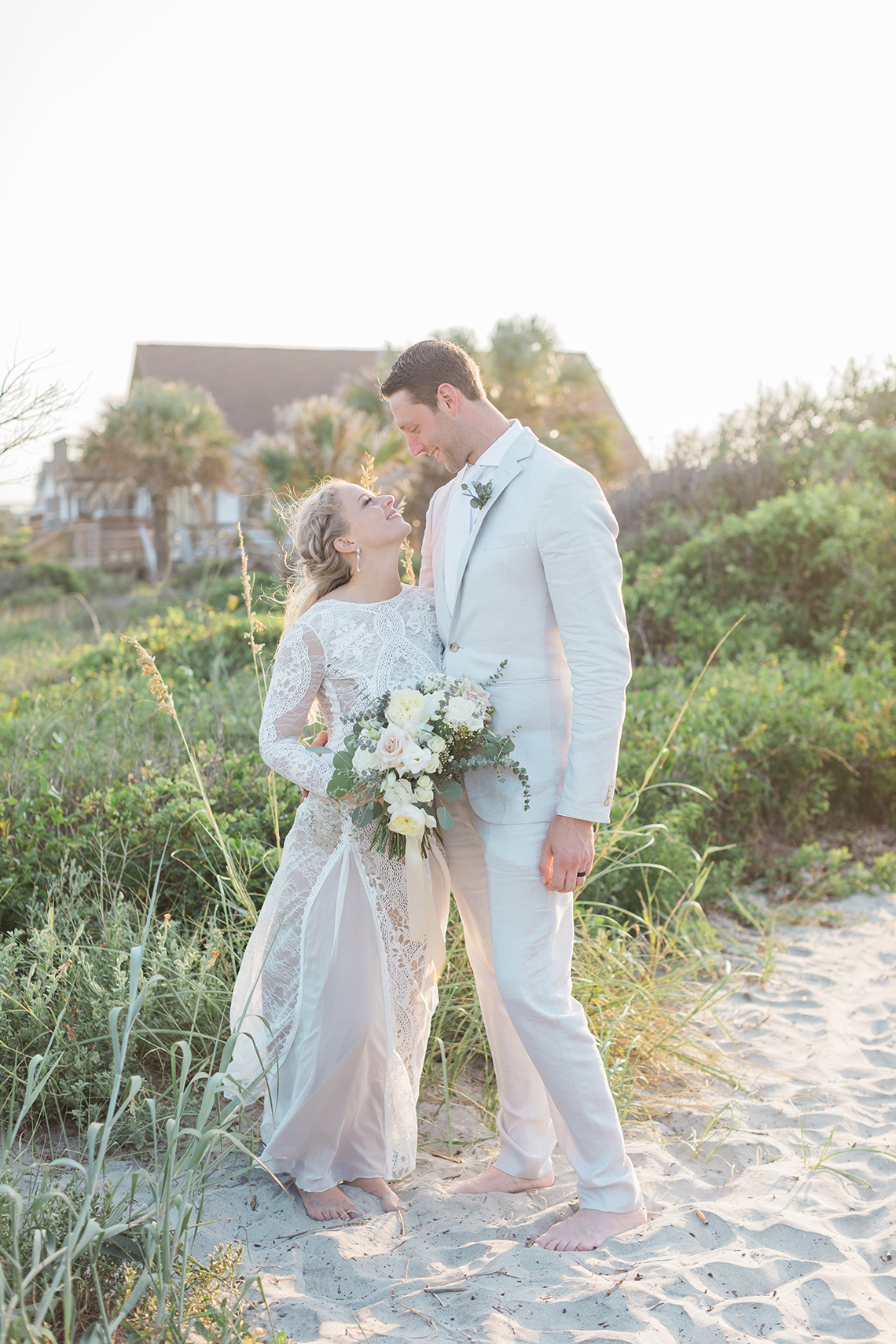 Intimate Southern Boho Beach Wedding in Charleston – Ava Moore Photography 50