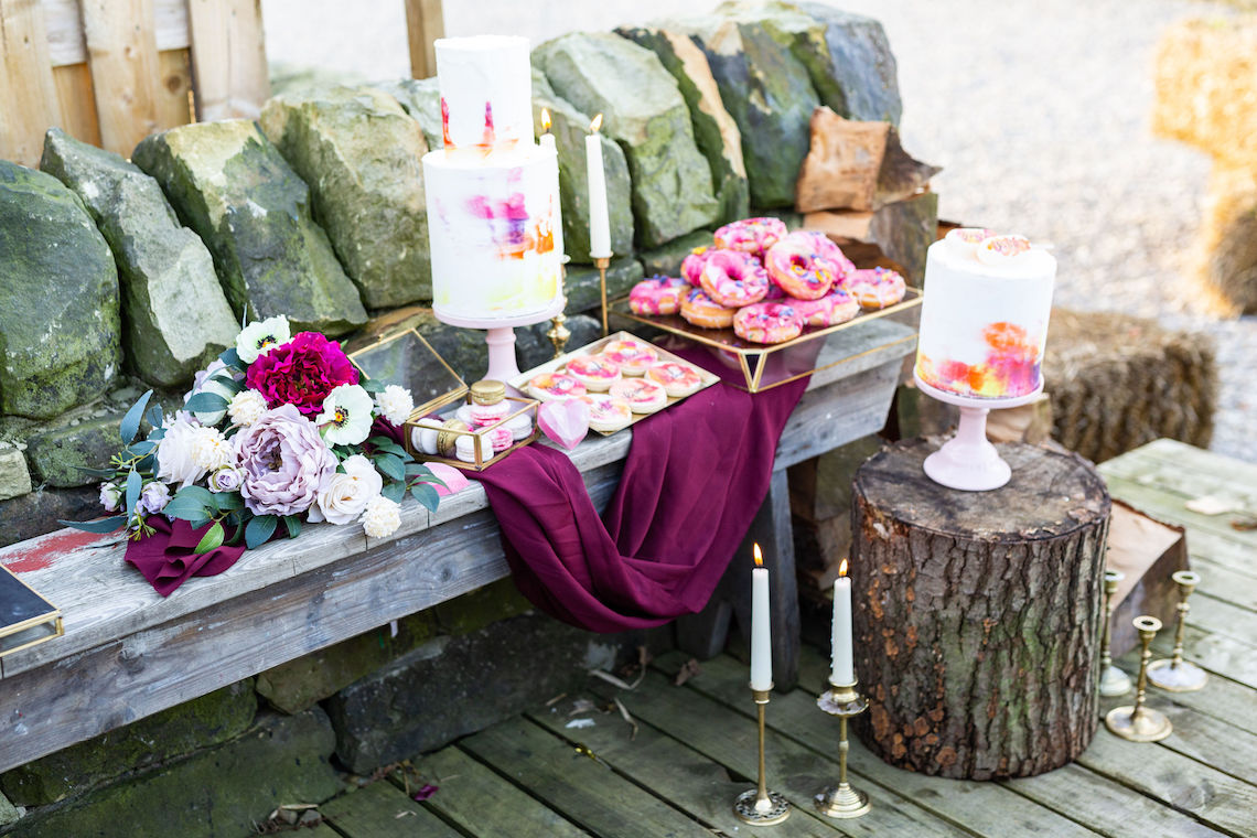 Vibrant Blossom Barn Wedding Inspiration With Creative Dessert Ideas – Deluxe Blooms – Natasha Cadman Photography 6