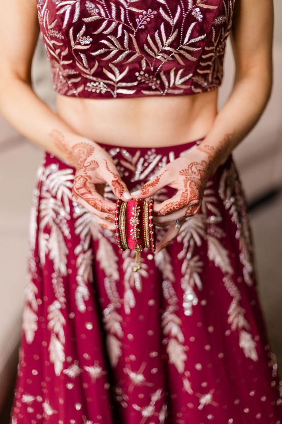 Beautiful Burgundy Hindu Fusion Wedding – Danielle Harris Photography 58