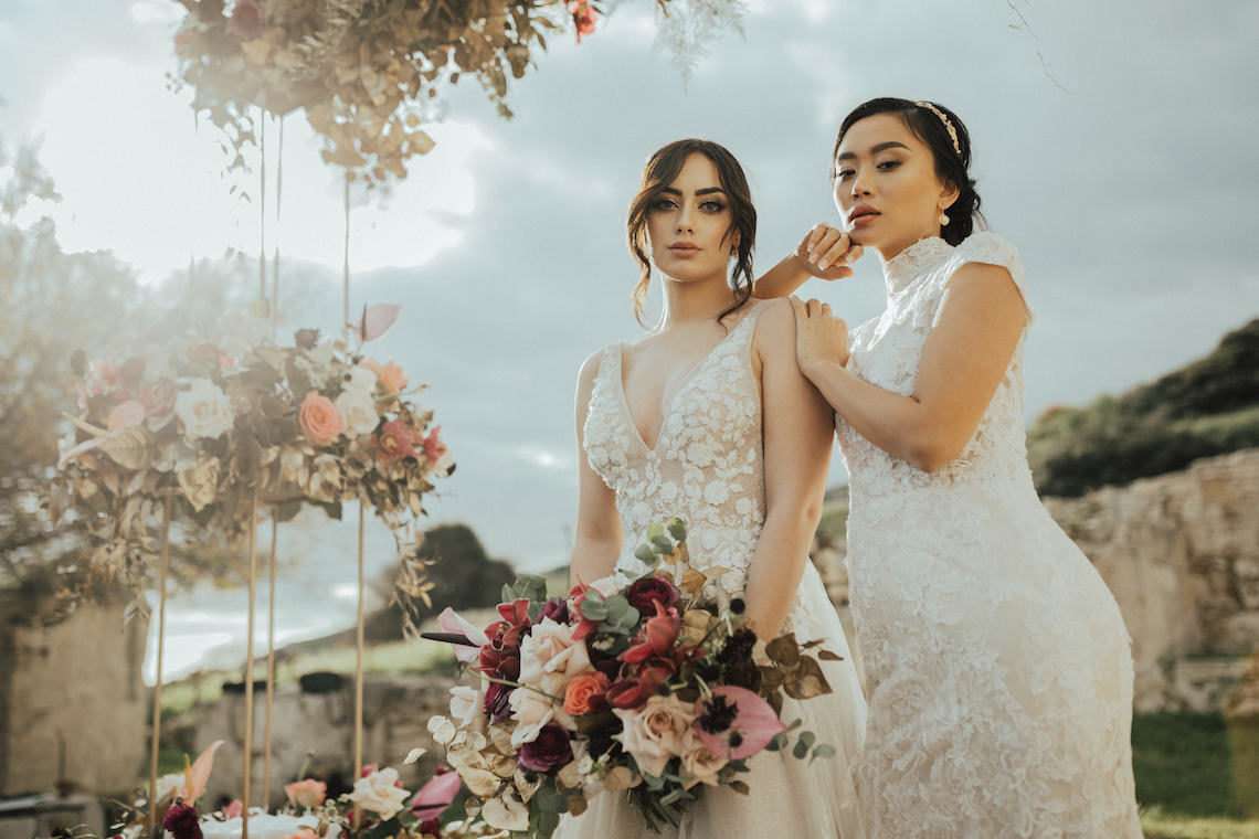Burgundy & Gold Greek Wedding Inspiration – Aziz Altaany Photography – Bride Diaries 26